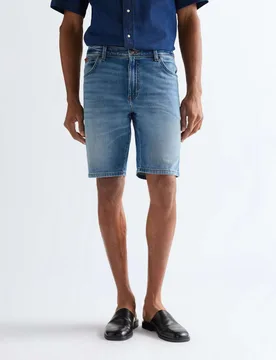 Pocket Stretch Denim Shorts Light Blue male - Wrangler - FashionsVida