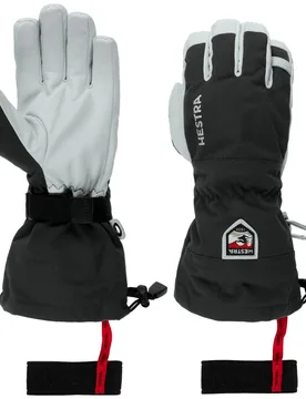 Heli Ski 5-Finger Gloves by - black - Female - Size: 8 HS - Hestra - FashionsVida