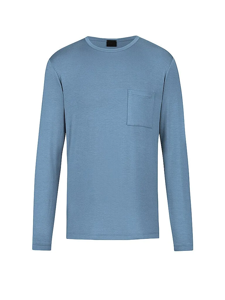 Pyjamashirt JEFFERSON MODAL atlantic storm blau XL herren - Mey - FashionsVida