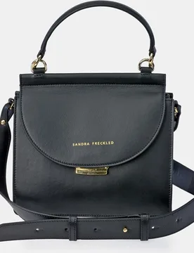 Bolso de mano con solapa en piel lisa - Sandra Freckled - FashionsVida