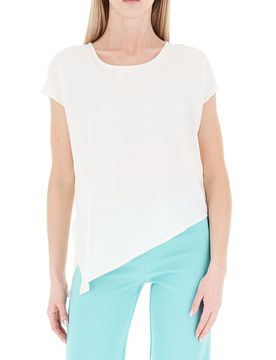 Blusa girocollo BIANCO XL