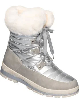 Wärme-Stiefelette „Silvana“ 40 silber - wonderwalk - FashionsVida