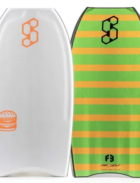 Bodyboard Mack Crilley Qv F3 42.5´´ White / Fluo Green 107.95 cm unisex - Science - FashionsVida
