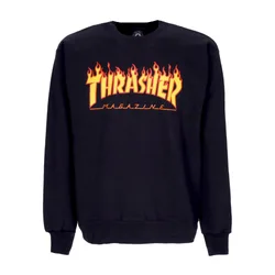 Felpa Girocollo Uomo Flame Crewneck Black/yellow