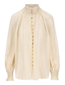 Blusa Aster In Cotone E Seta