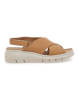 Sandali in Vera Pelle Cognac 350020 36