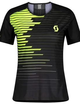 Rc Run Short Sleeve T-shirt Black / Yellow S Women - Scott - FashionsVida