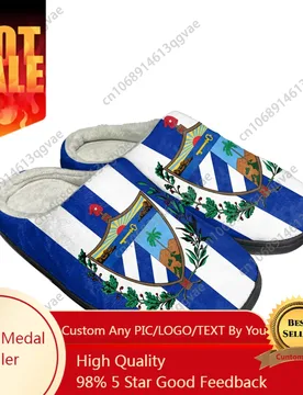 Cuban Flag Home Cotton Custom Slippers Mens Womens Sandals Cuba Plush Bedroom Casual Keep Warm Shoes Thermal Slipper - Aliexpress - FashionsVida