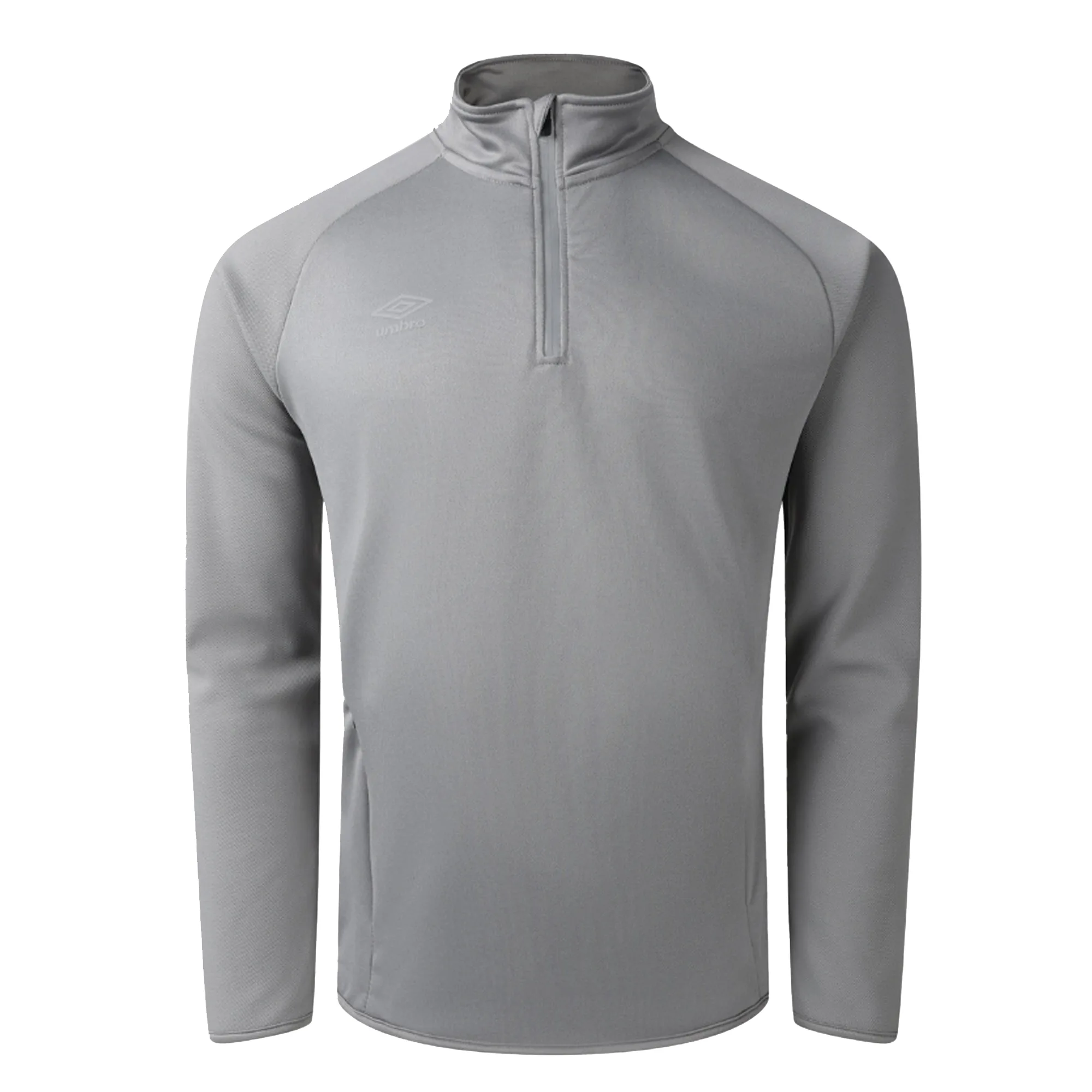 Mens Sportswear Quarter Zip Sweatshirt (Griffin) - Light Grey - Size Small - Umbro - FashionsVida