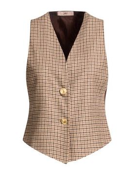 Chaleco sartorial Mujer Camel 36,38,40 Mujer
