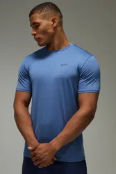 Mens Man Active Performance Regular Fit T-Shirt - Grey - Size Small