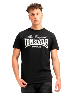 T-shirt à Manches Courtes Colsbrooke Black / White M - Lonsdale - FashionsVida