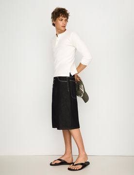 Bermuda Barrel Fit En Denim 40 Noir