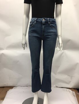 Frame Frayed Hem Bootcut Jeans