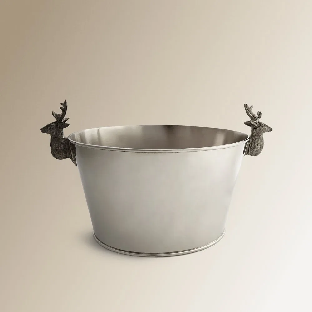 Champanera de metal con asas de ciervo - El Corte Inglés - FashionsVida