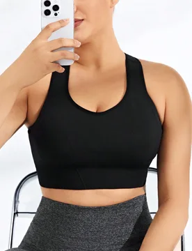 Sujetador Deportivo De Color Liso Para Mujer Talla Grande - Shein - FashionsVida