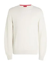 HUGO Pullover Herren Off white M Herren