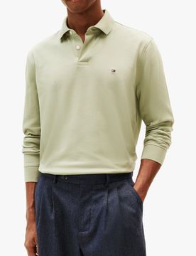 Polo manches longues en coton