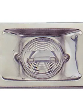 Rectangular Stern Light 76 Mm Silver One Size unisex - Goldenship - FashionsVida