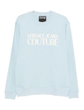 Felpa in cotone azzurro