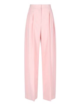 Pantaloni in lana con pinces