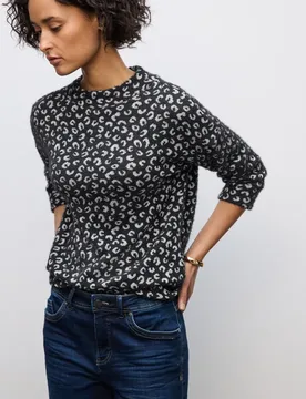 Leo Turtleneck Shirt female Schwarz - Street One - FashionsVida