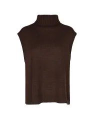 Pullunder en cachemire marron S
