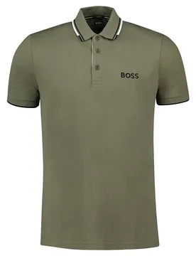 Polo à Manches Courtes Paddy Pro 10226584 Green Dark Beige M