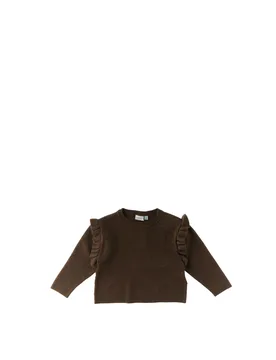 Felpa in maglia MARRONE 104 - Name it - FashionsVida