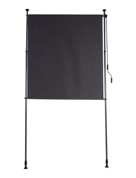Seiten-Klemmmarkise "2 in 1" schwarz