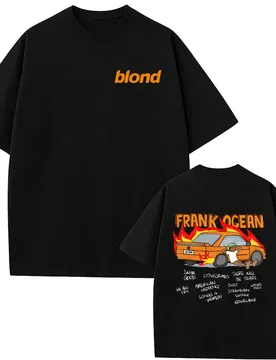Rapper Frank Ocean Blond Funny Cartoon Graphic T-shirt Men Women Hip Hop Fashion Pop Music Streetwear Male Vintage Casual Tshirt - Aliexpress - FashionsVida