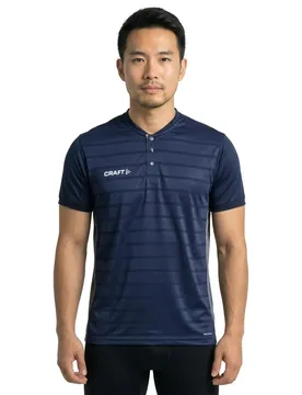 T-shirt à Manches Courtes Pro Control Button Navy / White S