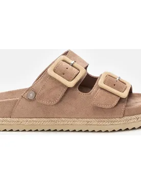 Sandalias planas de mujer con hebillas - Refresh - FashionsVida