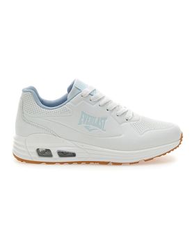 Sneakers Bianche e Azzurre Con Bolla ad Aria Ev822 36