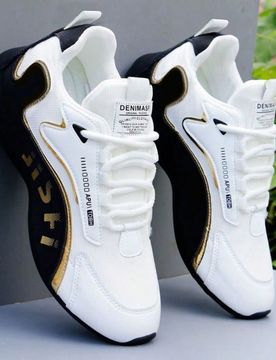 Zapatos deportivos casuales con malla transpirable para hombres, zapatos deportivos cómodos antideslizantes con cordones y amortiguación, adecuados