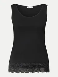 Top mit Spitzen-Absatz 10001-Black 40