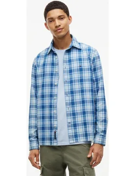 Camisa TJM Reg Dobby Check Shirt Ext de - Tommy Jeans - FashionsVida