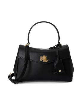 Bolso de piel - Bolso de mano FARRAH Small negro - Ralph Lauren - FashionsVida
