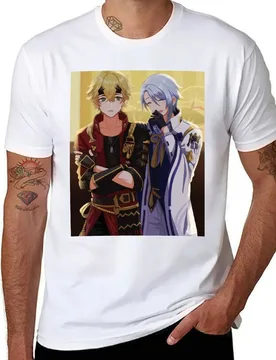 Kamisato Ayato and Thoma T-Shirt man graphic t shirt t shirts designer T-Shirt - Aliexpress - FashionsVida