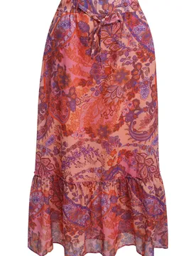 PRINTED COTTON SKIRT female