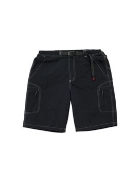 Nylon cliff shorts con tasconi e con cinturino integrato - black