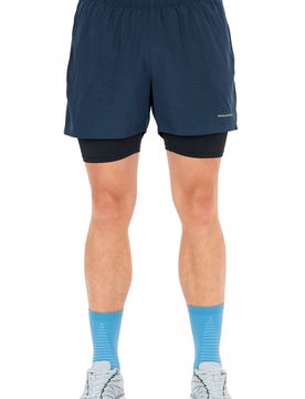 Kros 2in1 pantaloneta técnica hombre Azul (M)