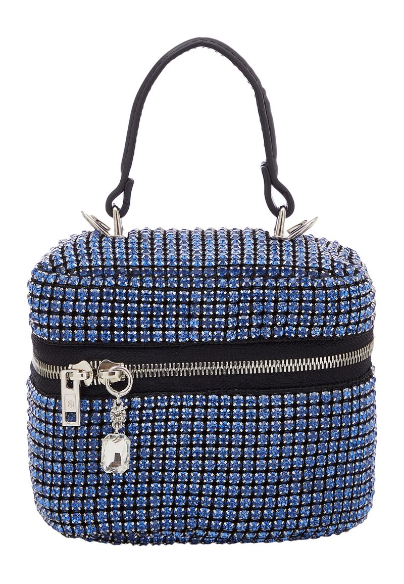 Faina Bolso de mano azul / negro