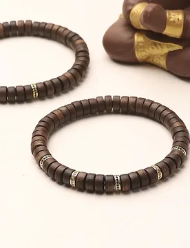 Qi Nan incense tablet straight cut DIY design simple single loop string Inge Green 7mm couple's bracelet - Aliexpress - FashionsVida