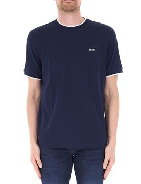 Guess T-shirt girocollo BLU NAVY L