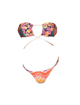 Bikini Fascia Fuxia/arancio M22-0301X1