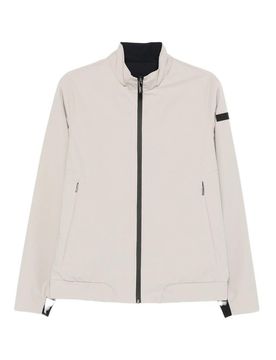 Giubbotto di colore grigio con patch logo