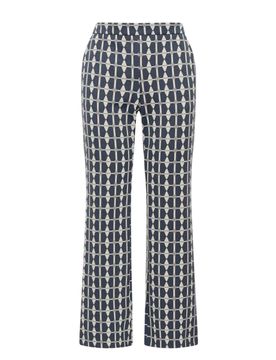 Pantaloni donna - pantalone geometric - grigio