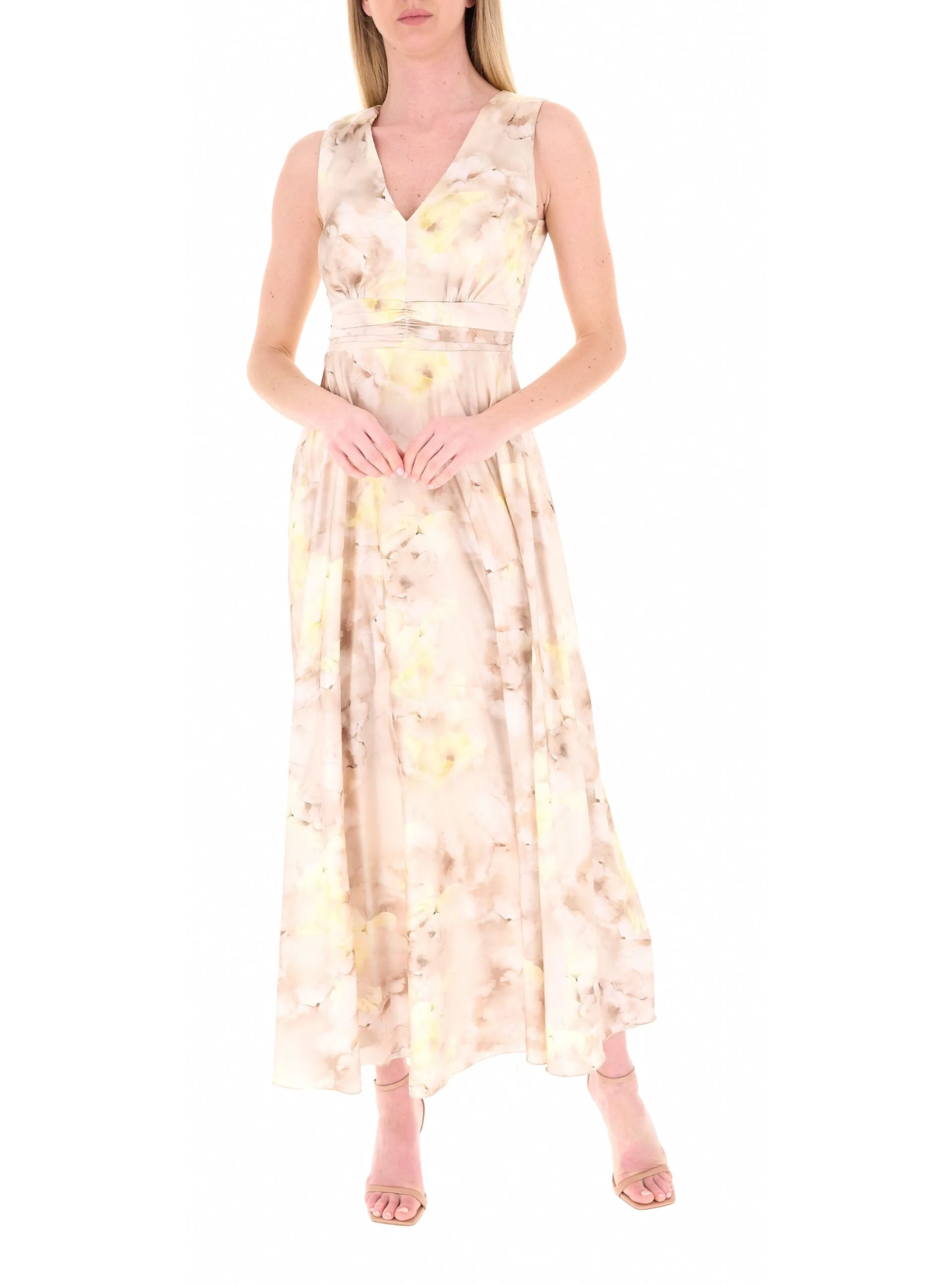 Abito scollo a V CREMA S - Rinascimento - FashionsVida