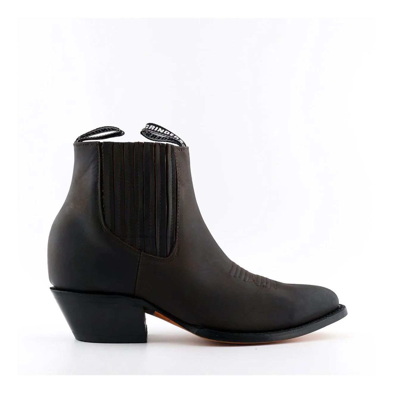Unisex Brown Western Ankle Boots- Maverick - Size Eu 45 - Grinders - FashionsVida